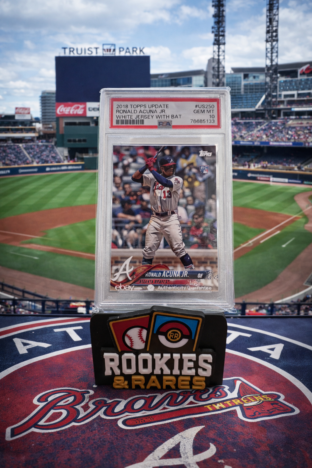2018 Topps Update Ronald Acuna Jr White Jersey PSA 10
