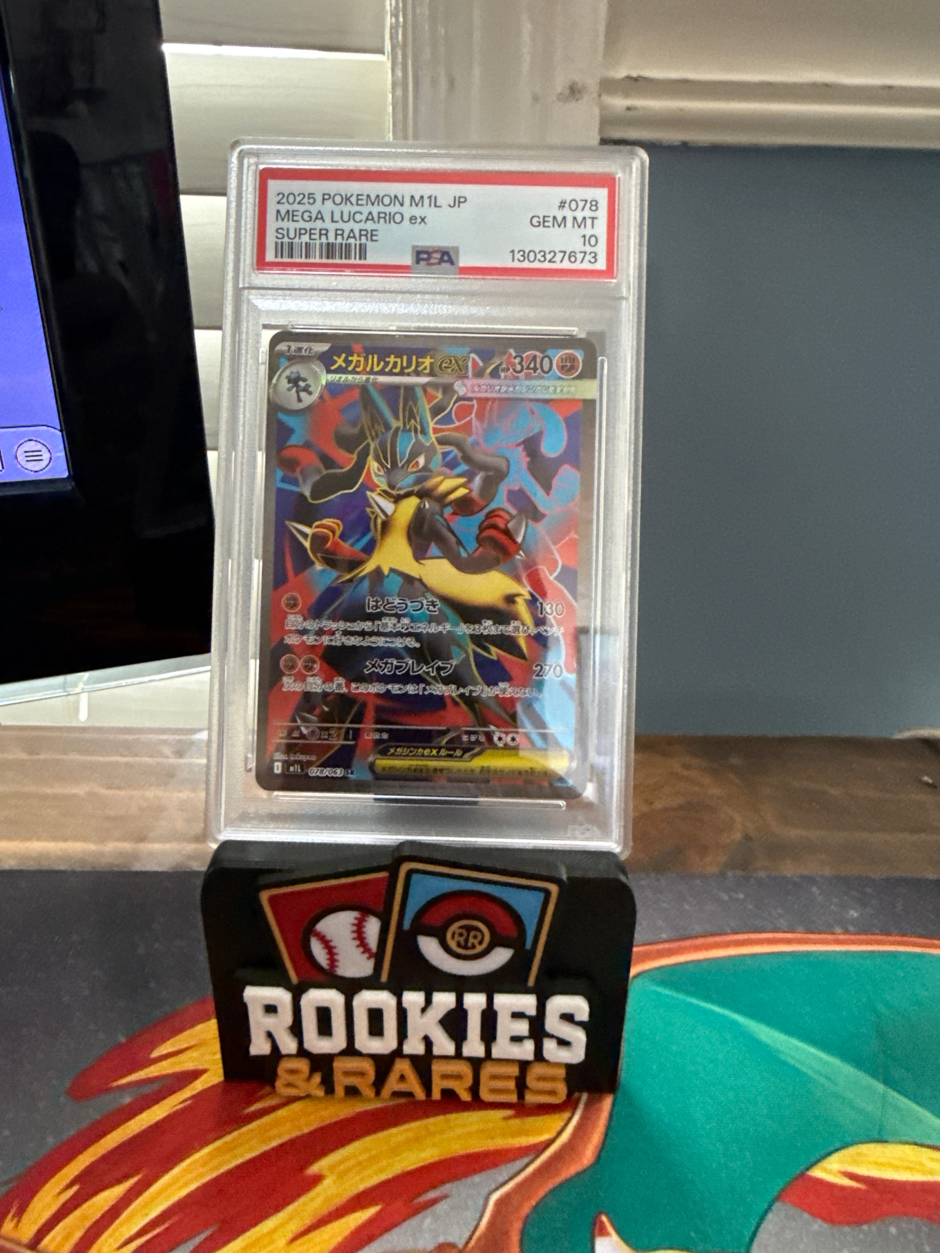 2025 Pokemon Mega Lucario EX SR PSA 10