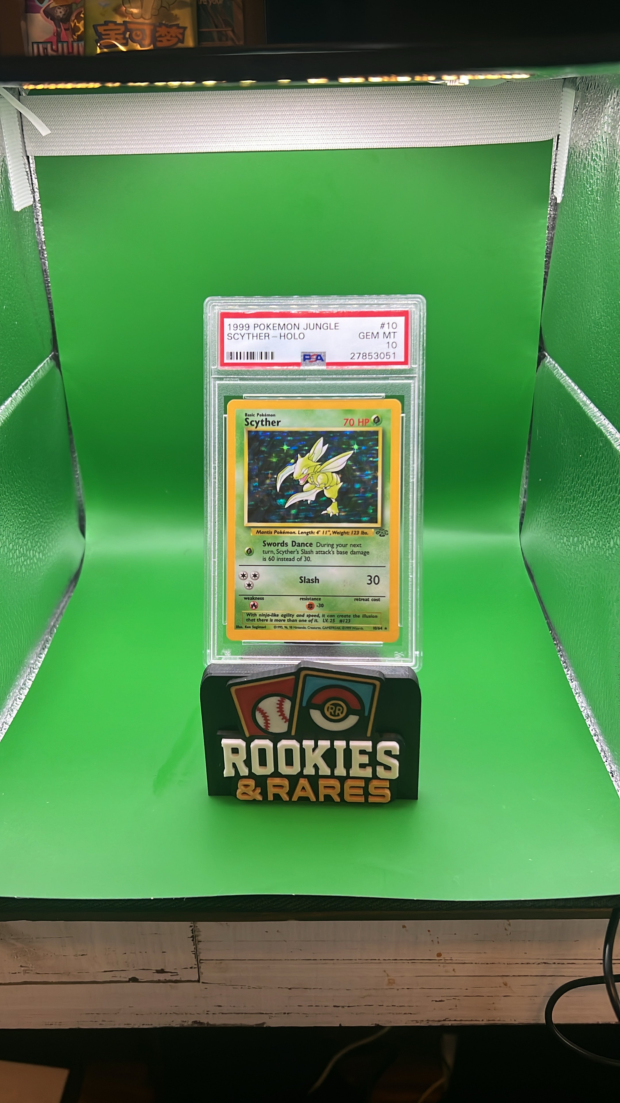 1999 Pokemon Jungle Scyther-Holo PSA 10