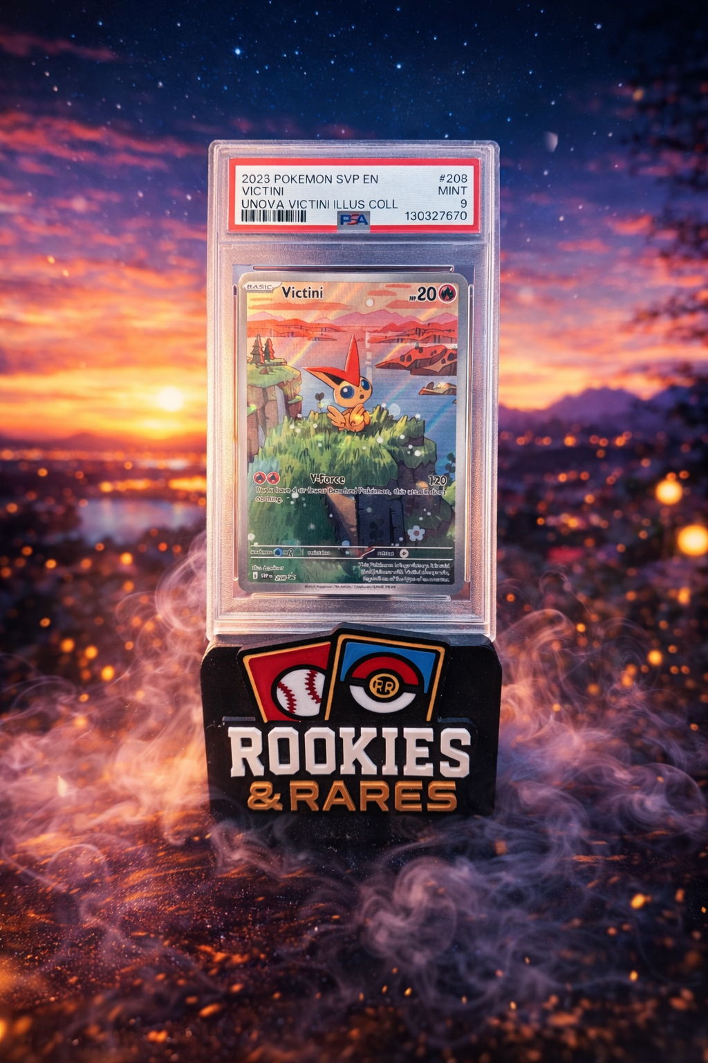 2025 POKEMON SVP EN-SV BLACK STAR PROMO #208 VICTINI PSA 9