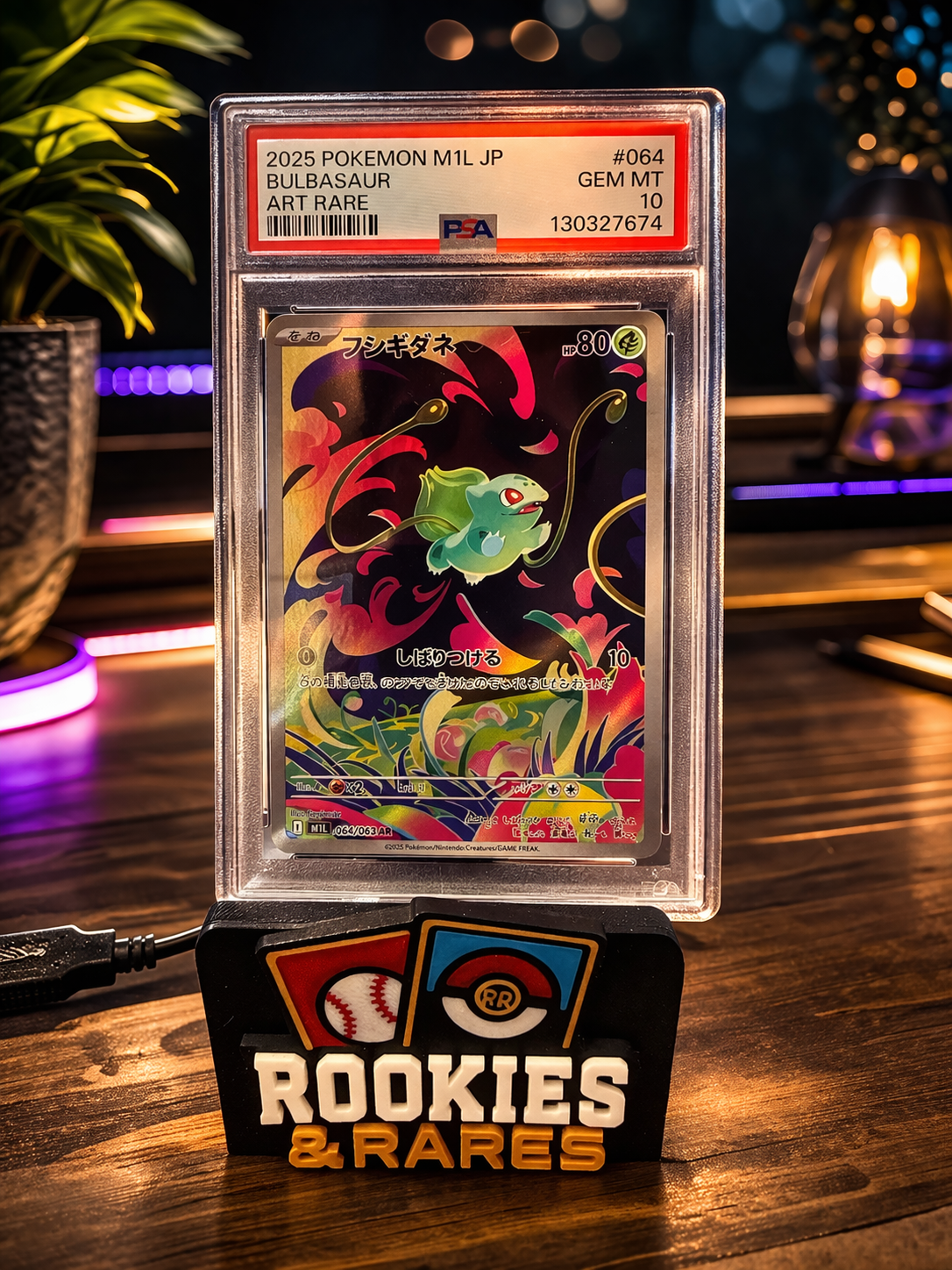 2025 Pokemon Bulbasaur #064 Arts Rare PSA 10 Japanese