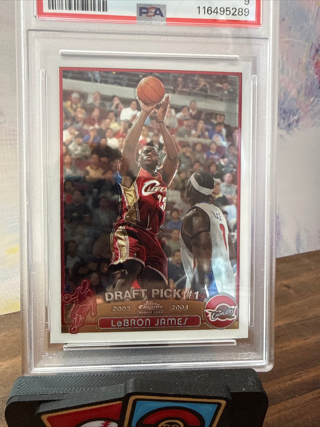 2003 Topps Chrome LeBron James PSA 9