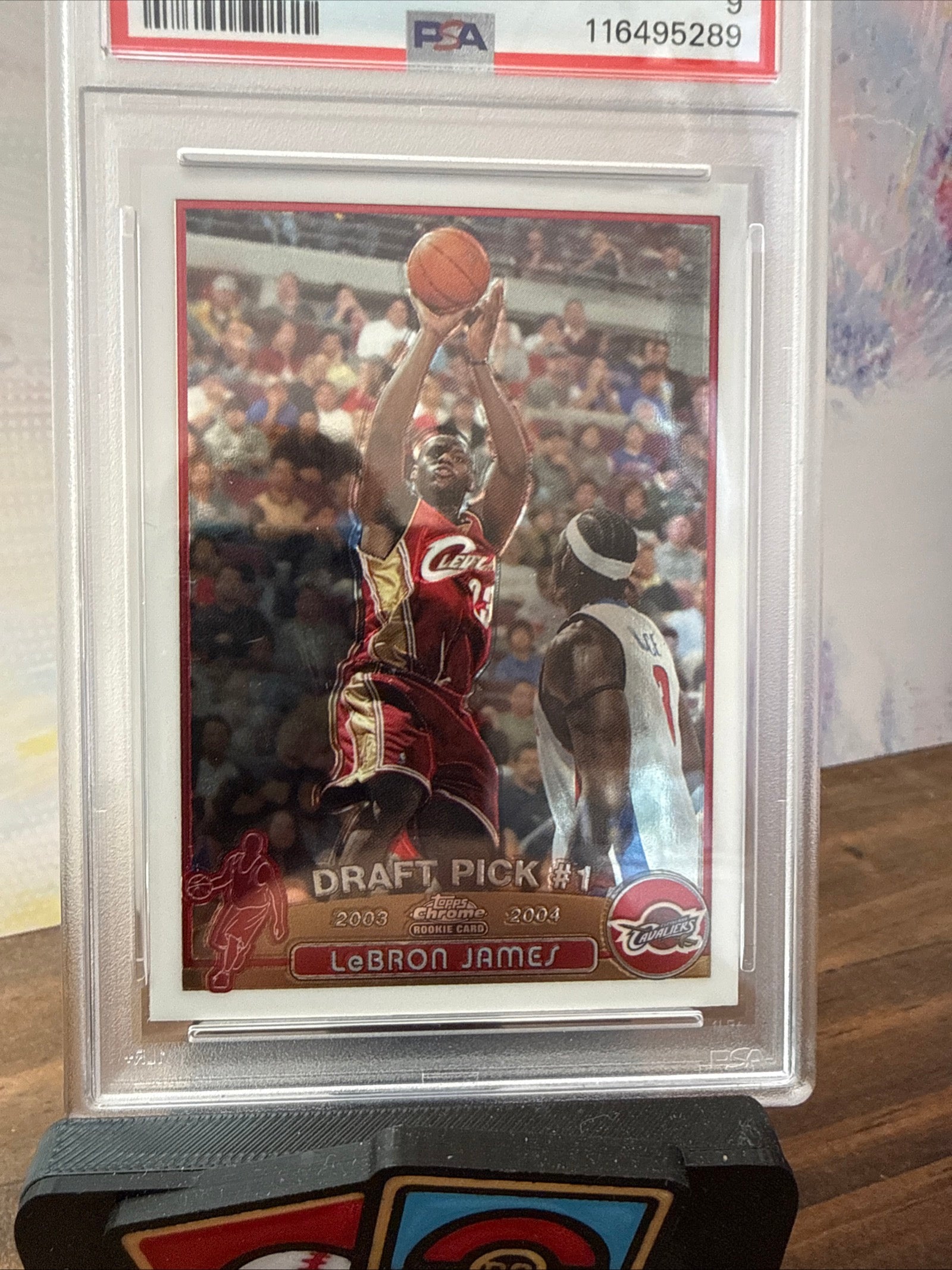 2003 Topps Chrome LeBron James PSA 9